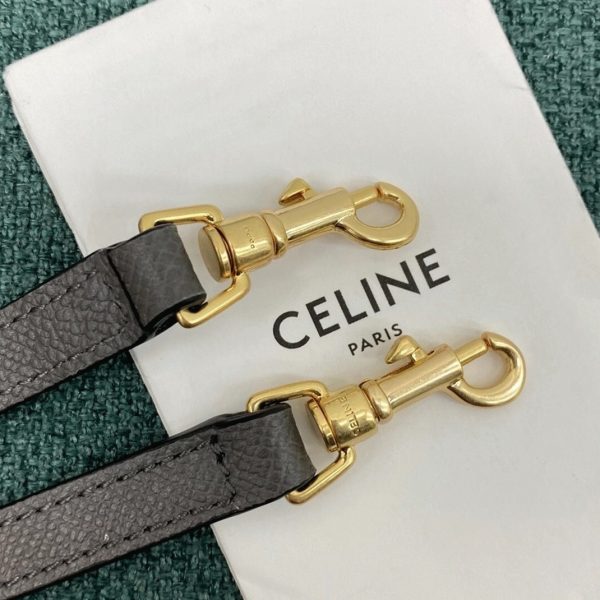 Faux Celine Belt Nano Sac en gris – Image 11