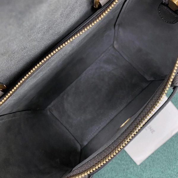 Faux Celine Belt Nano Sac en gris – Image 10