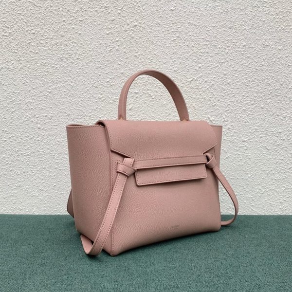 Imitation Celine Micro Belt Sac en rose vintage – Image 8