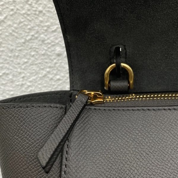 Faux Celine Belt Nano Sac en gris – Image 4
