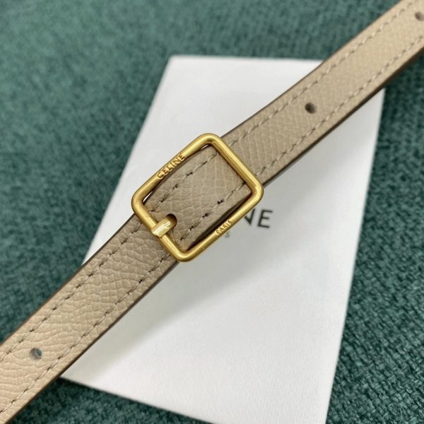 Contrefaçon Celine Belt Nano Sac en beige clair – Image 11