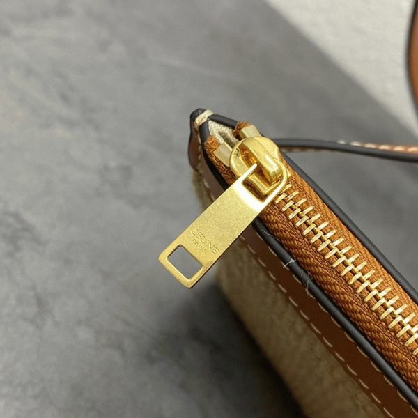 Réplique Celine Bucket 16 Sac en textile avec logo Céline – Image 8