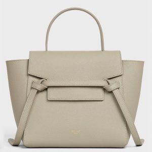 Contrefaçon Celine Belt Nano Sac en beige clair