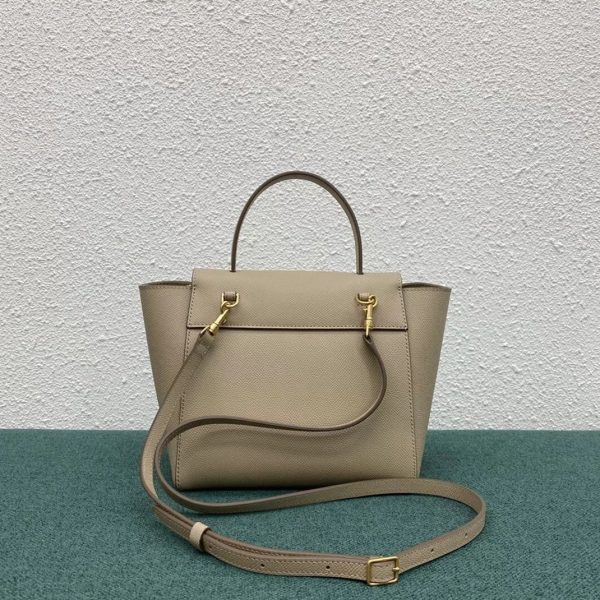 Contrefaçon Celine Belt Nano Sac en beige clair – Image 10