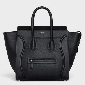Faux Celine Mini Luggage Fourre-tout Sac en noir