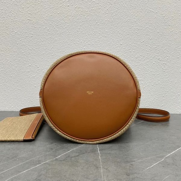 Réplique Celine Bucket 16 Sac en textile avec logo Céline – Image 3