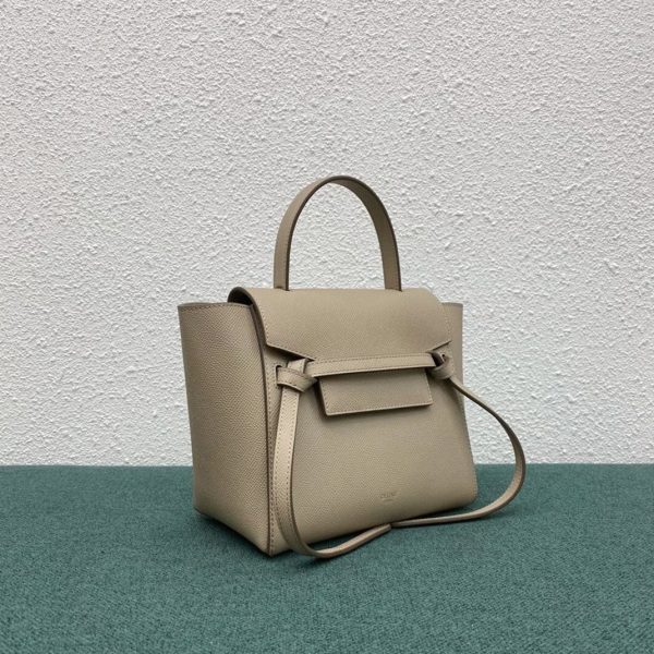 Contrefaçon Celine Belt Nano Sac en beige clair – Image 5