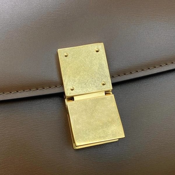 Contrefaçon Celine Classic Box Adolescent Sac en camel – Image 4