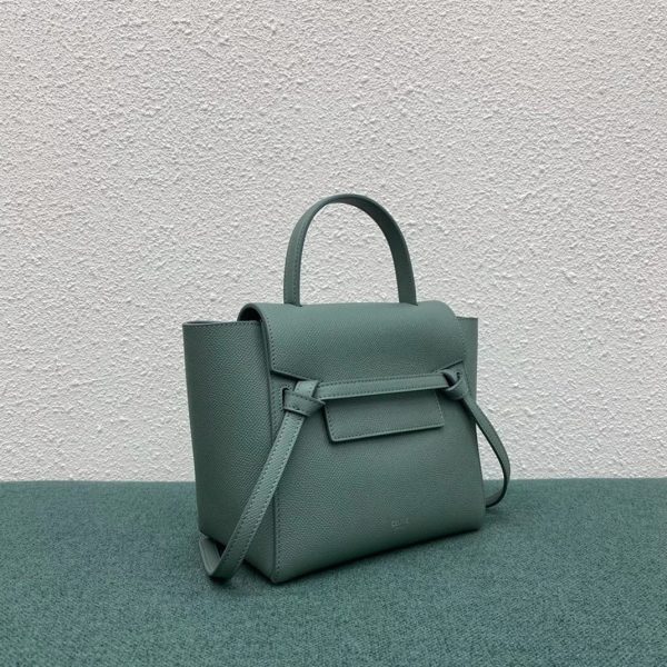 Faux Celine Belt Nano Sac en céladon – Image 4