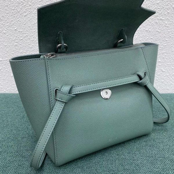 Faux Celine Belt Nano Sac en céladon – Image 3