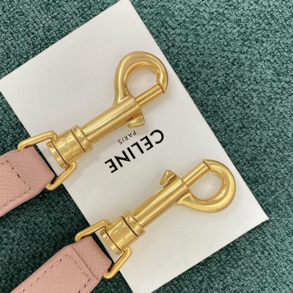 Imitation Celine Micro Belt Sac en rose vintage – Image 5