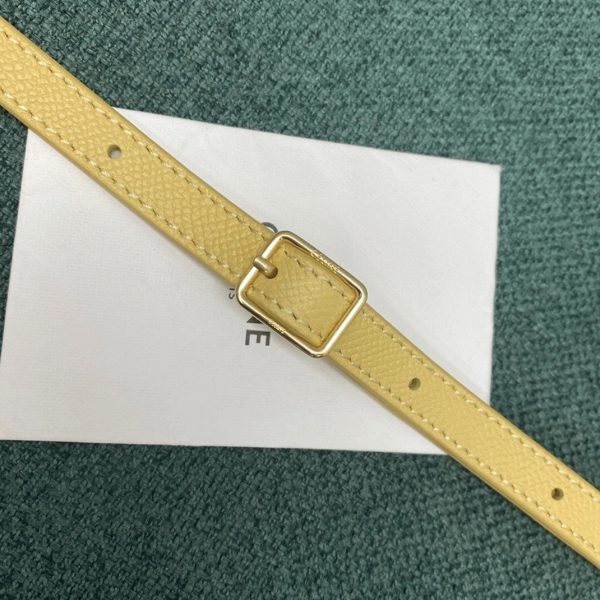 Faux Celine Belt Nano Sac en jaune – Image 6