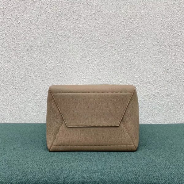 Réplique Celine Sangle Bucket Sac en taupe cuir de veau grainé – Image 2