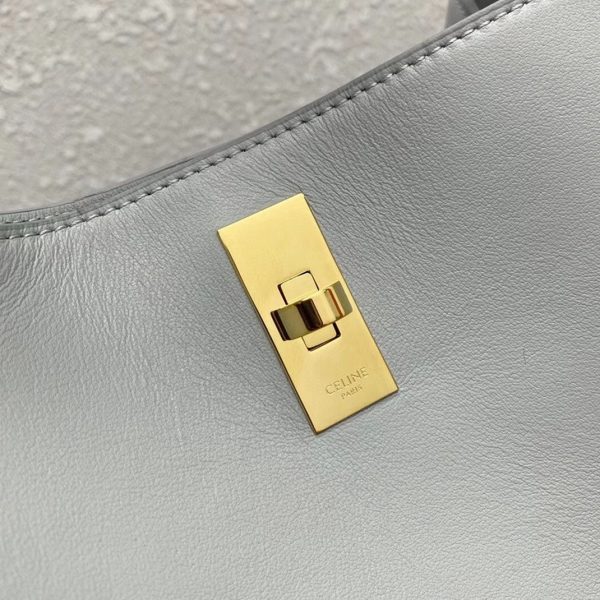 Faux Celine Bucket 16 Sac en minéral cuir de veau lisse – Image 11