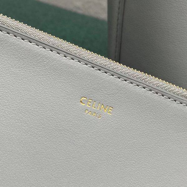 Faux Celine Bucket 16 Sac en minéral cuir de veau lisse – Image 8