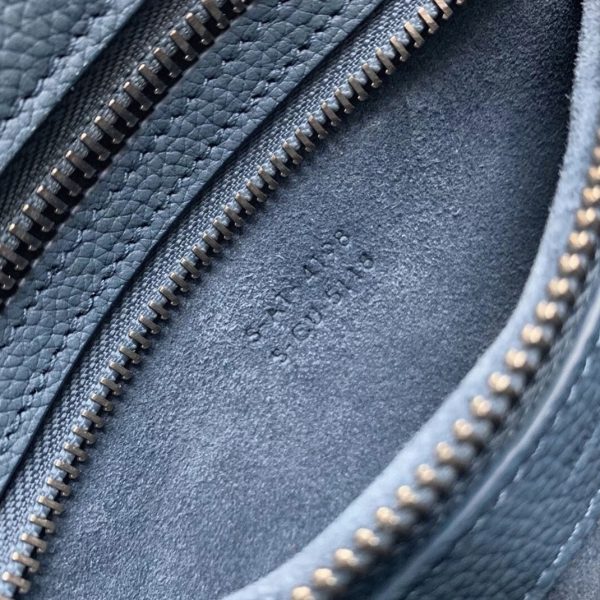 Contrefaçon Celine Micro Luggage Fourre-tout Sac en bleu ardoise – Image 2