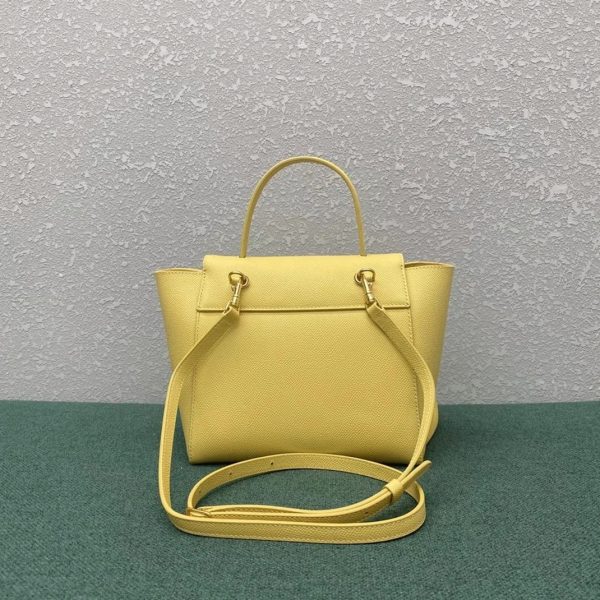 Faux Celine Belt Nano Sac en jaune – Image 4