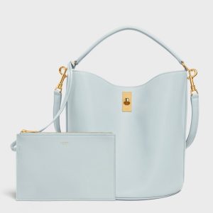 Faux Celine Bucket 16 Sac en minéral cuir de veau lisse