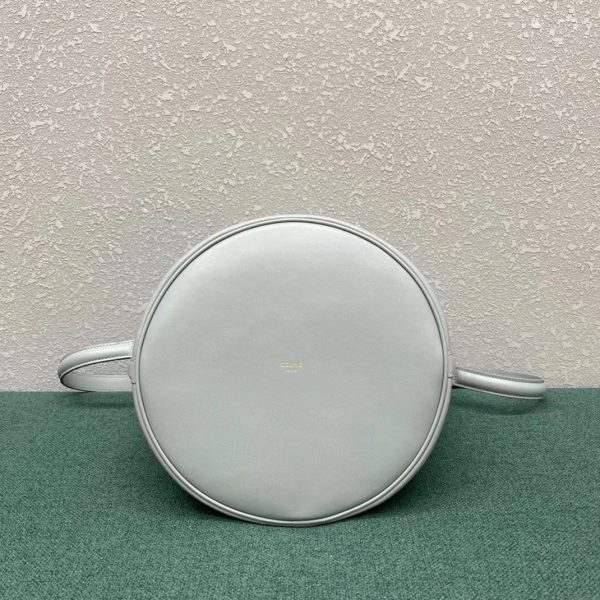 Faux Celine Bucket 16 Sac en minéral cuir de veau lisse – Image 2