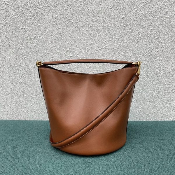 Faux Celine Bucket 16 Sac en marron – Image 12