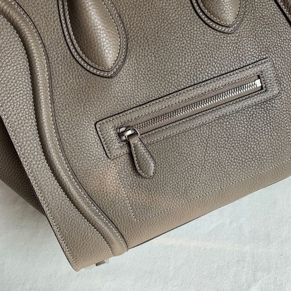 Contrefaçon Celine Mini Luggage Fourre-tout Sac en souris – Image 7