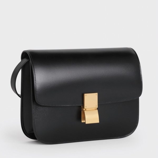 Imitation Celine Classic Box Moyen Sac en noir