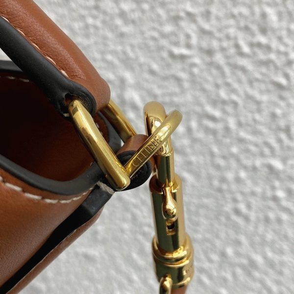 Faux Celine Bucket 16 Sac en marron – Image 9