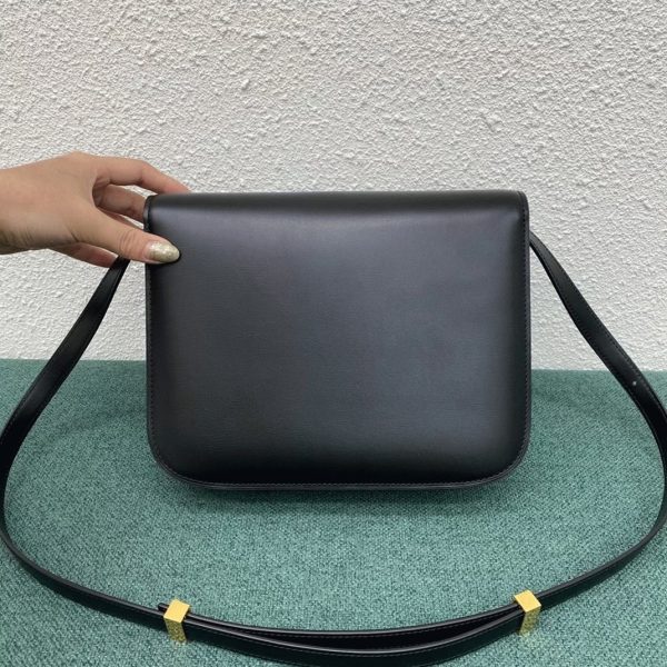 Imitation Celine Classic Box Moyen Sac en noir – Image 9
