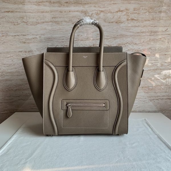 Contrefaçon Celine Mini Luggage Fourre-tout Sac en souris – Image 5