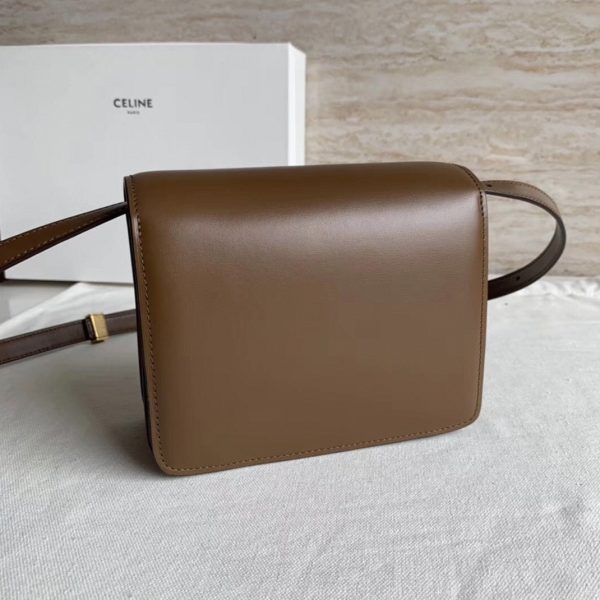 Faux Celine Classic Box Petit Sac en camel – Image 6