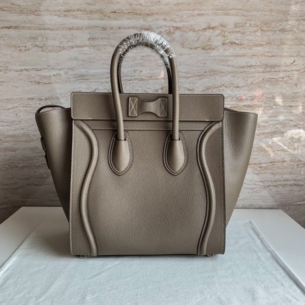 Contrefaçon Celine Mini Luggage Fourre-tout Sac en souris – Image 4
