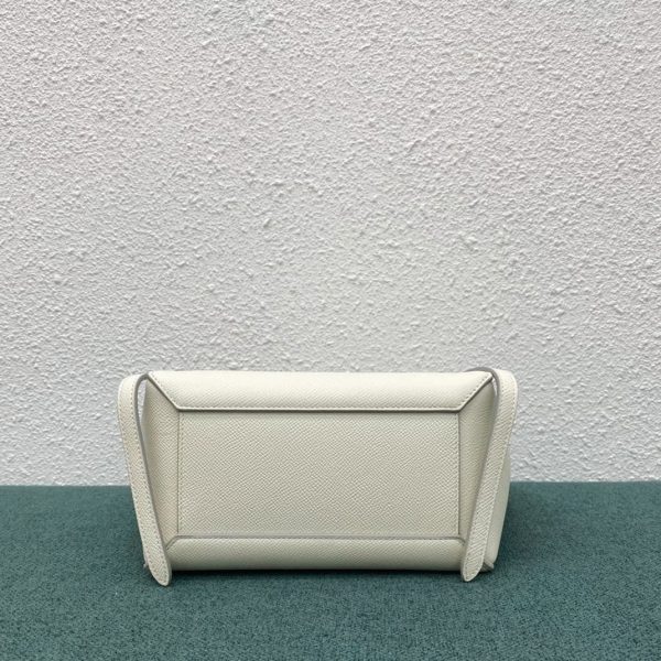 Contrefaçon Celine Belt Nano Sac en blanc – Image 7