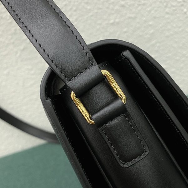 Contrefaçon Celine Triomphe Grand Sac en noir – Image 8