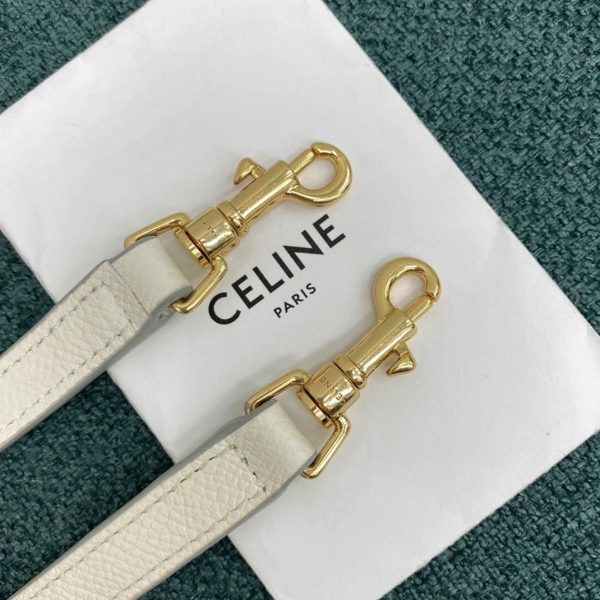 Contrefaçon Celine Belt Nano Sac en blanc – Image 6