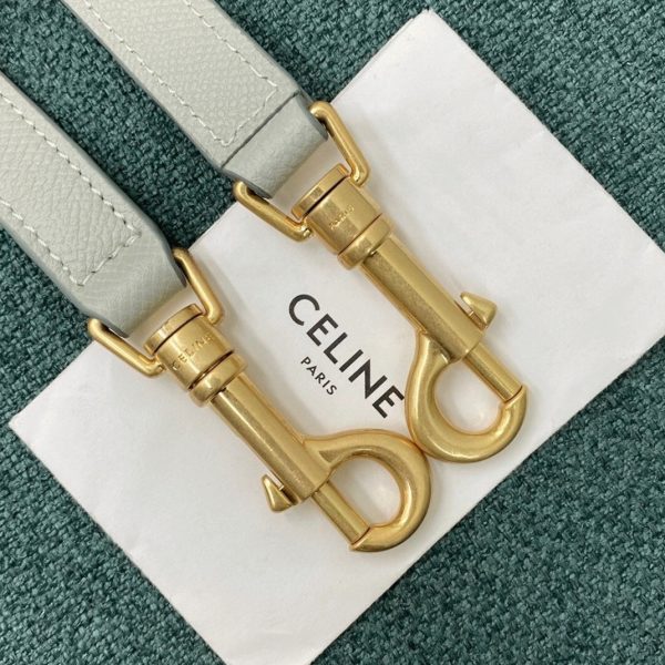 Contrefaçon Celine Micro Belt Sac en vert d'eau – Image 5