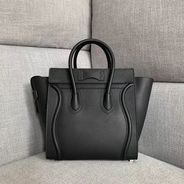 Réplique Celine Micro Luggage Fourre-tout Sac en noir – Image 8