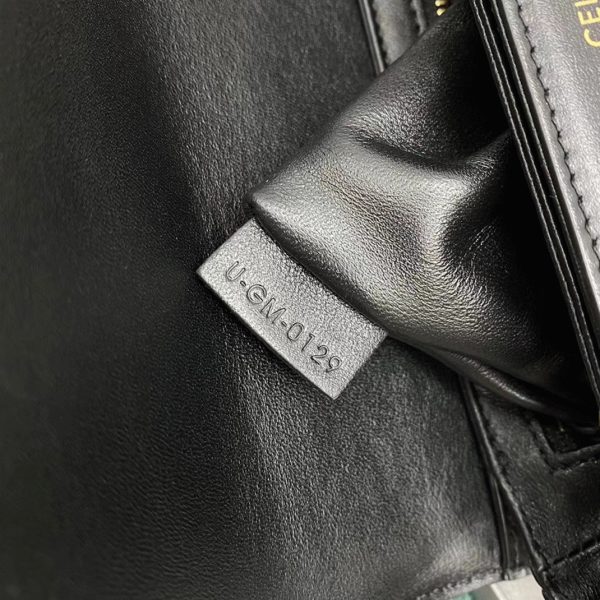 Contrefaçon Celine Triomphe Adolescent Sac en noir – Image 10
