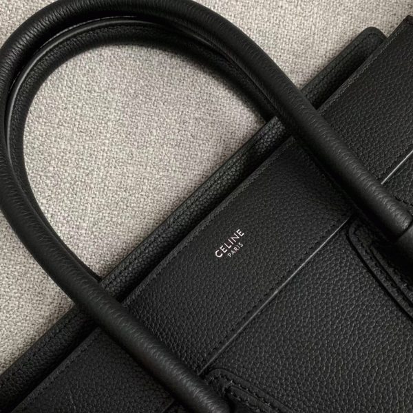 Réplique Celine Micro Luggage Fourre-tout Sac en noir – Image 7