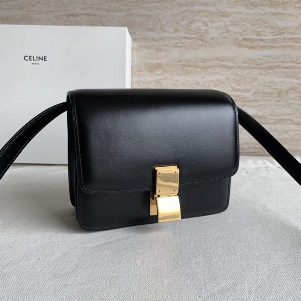 Imitation Celine Classic Box Petit Sac en noir – Image 7