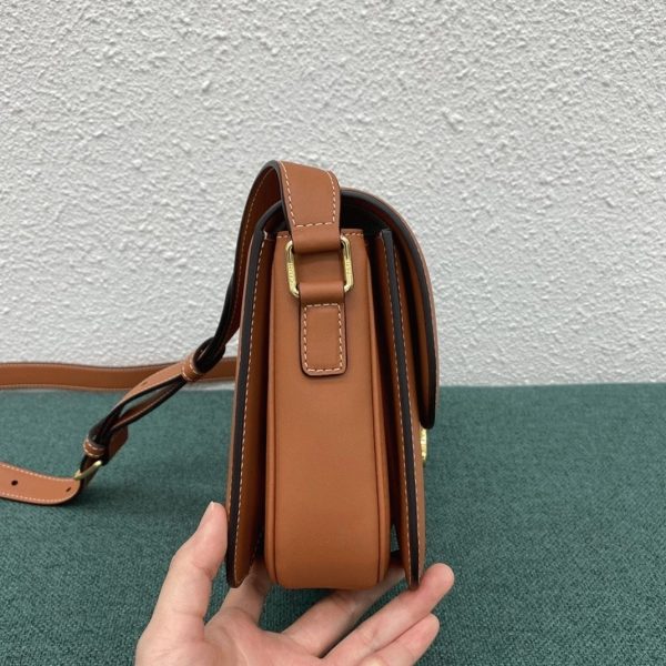Faux Celine Triomphe Moyen Sac en marron – Image 14