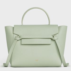Contrefaçon Celine Micro Belt Sac en vert d'eau