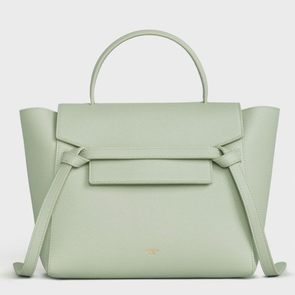 Contrefaçon Celine Micro Belt Sac en vert d'eau