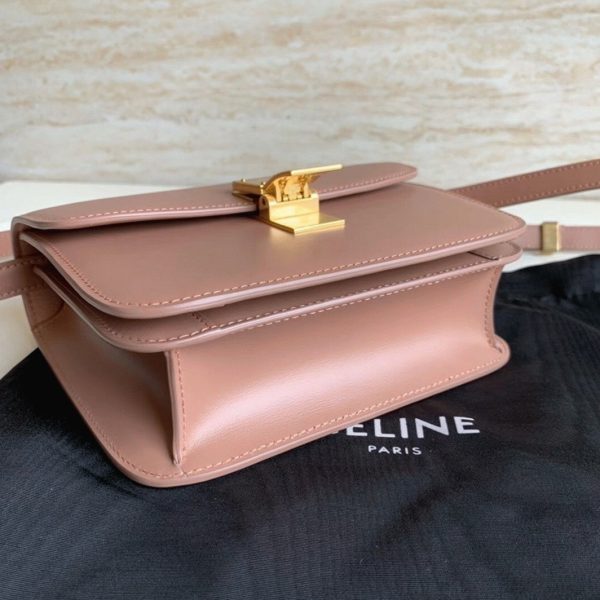 Faux Celine Classic Box Adolescent Sac en rose antique – Image 9