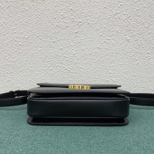 Contrefaçon Celine Triomphe Grand Sac en noir – Image 4
