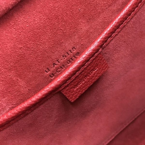 Faux Celine Nano Luggage Fourre-tout Sac en rouge – Image 3
