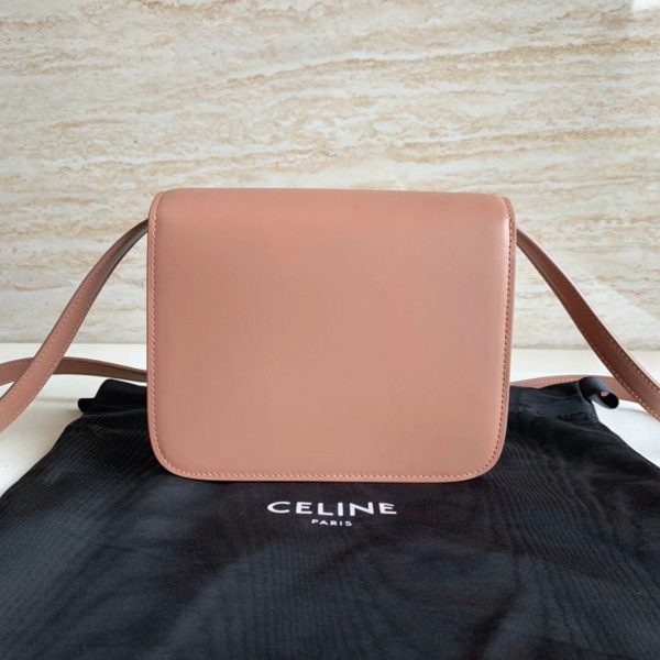 Faux Celine Classic Box Adolescent Sac en rose antique – Image 8