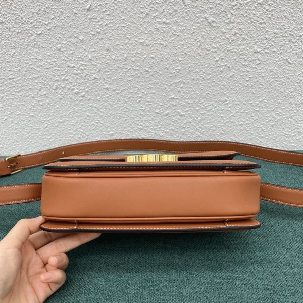 Faux Celine Triomphe Moyen Sac en marron – Image 11