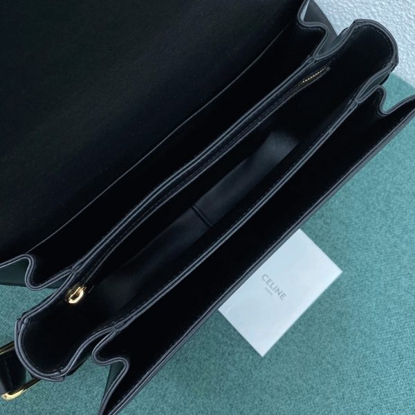 Contrefaçon Celine Triomphe Grand Sac en noir – Image 2