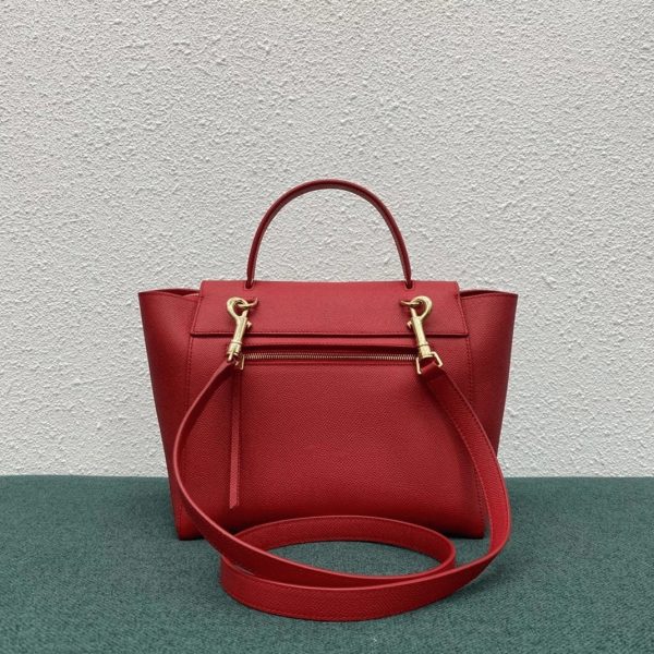 Réplique Celine Micro Belt Sac en rouge – Image 12