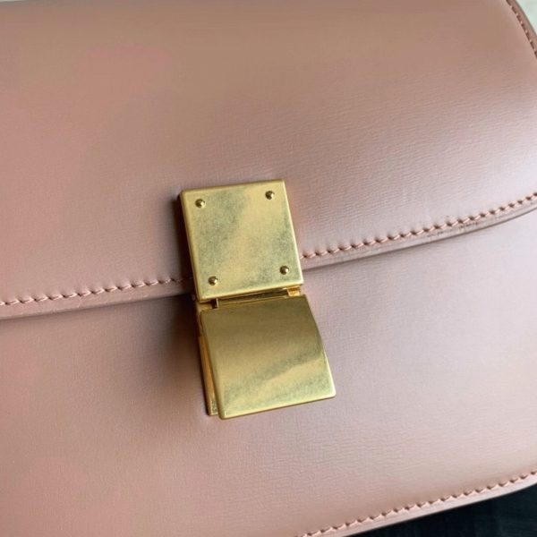 Faux Celine Classic Box Adolescent Sac en rose antique – Image 6